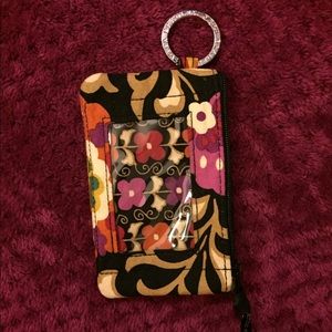 Vera Bradley small ID keychain holder